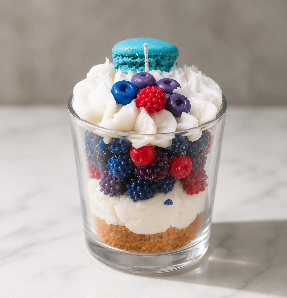 Blackthorn hyper-realistic dessert candle by Scents & Gifts