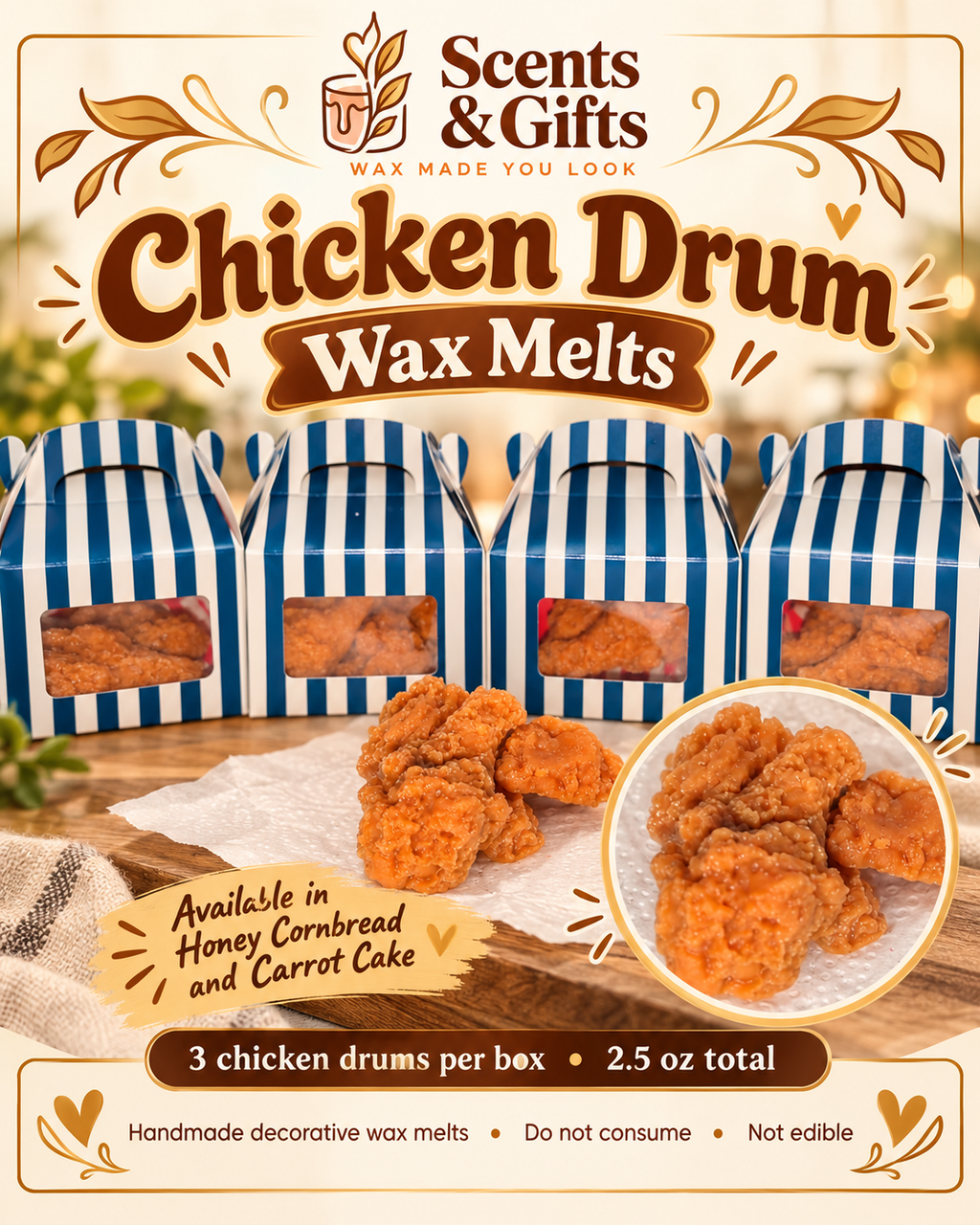Scents & Gifts Chicken Drum Wax Melts product details