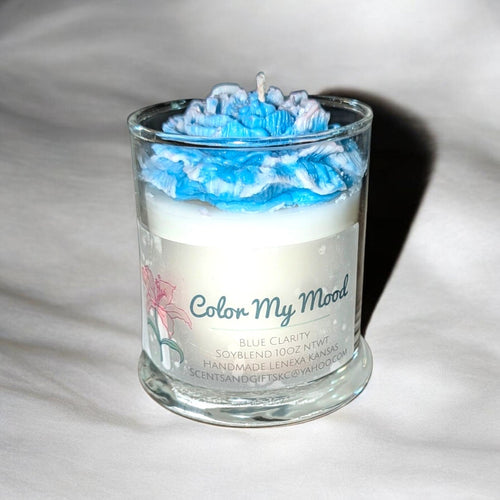 Color My Mood Blue Clarity candle