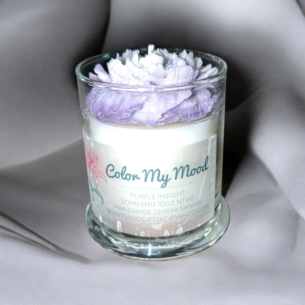 Color My Mood Purple Insight candle