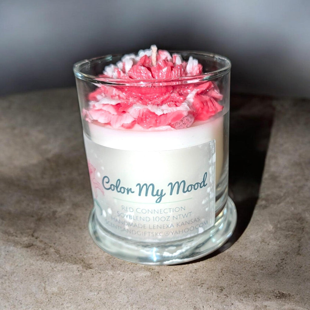 Color My Mood Red Connection candle