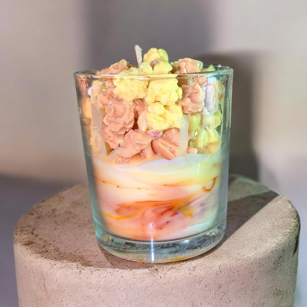 Sweet Caramel Popcorn dessert candle