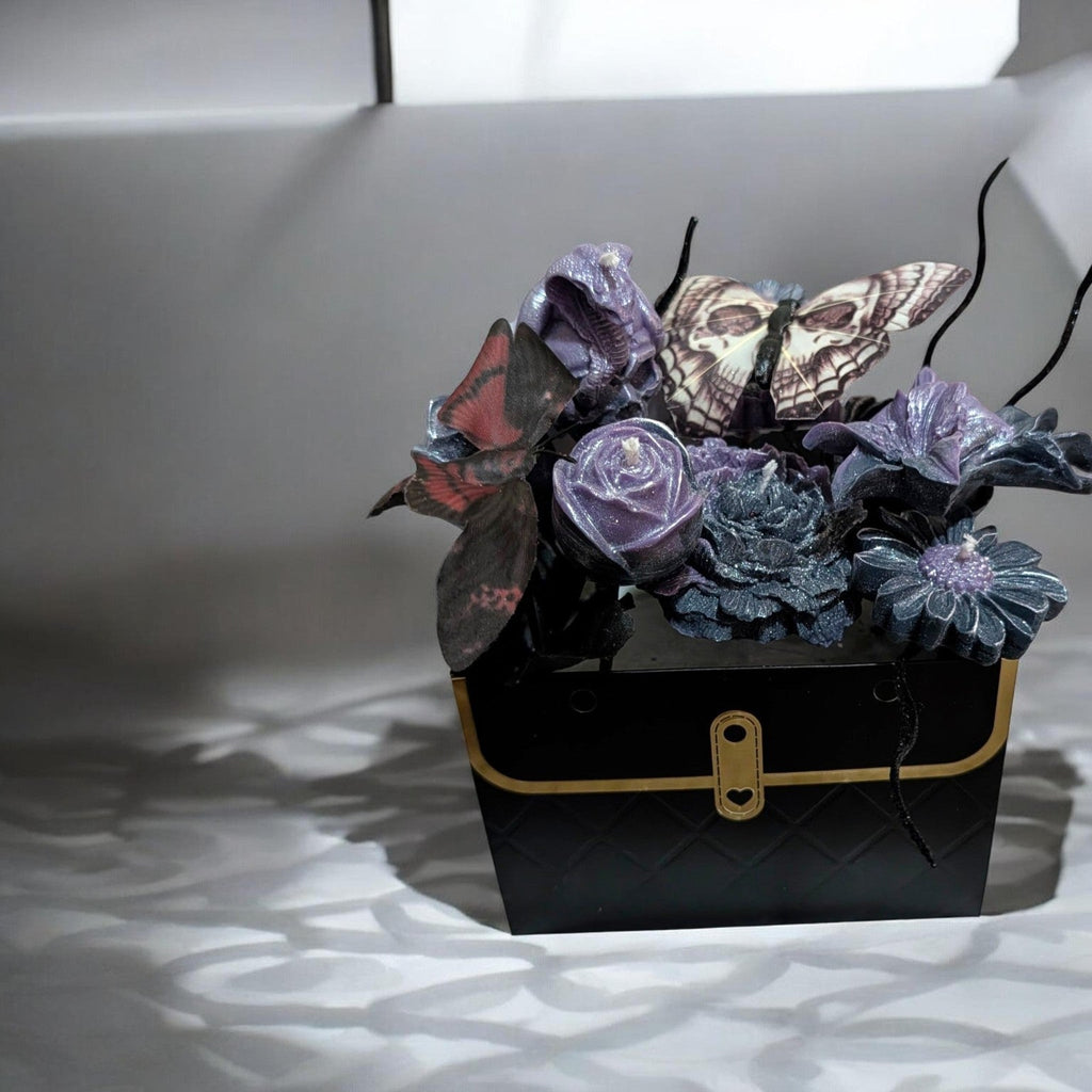 Forgotten Room Halloween Flower Candle and Wax Melt Bouquet by Scents & Gifts