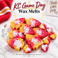 KC Game Day red, gold, and white wax melts by Scents & Gifts