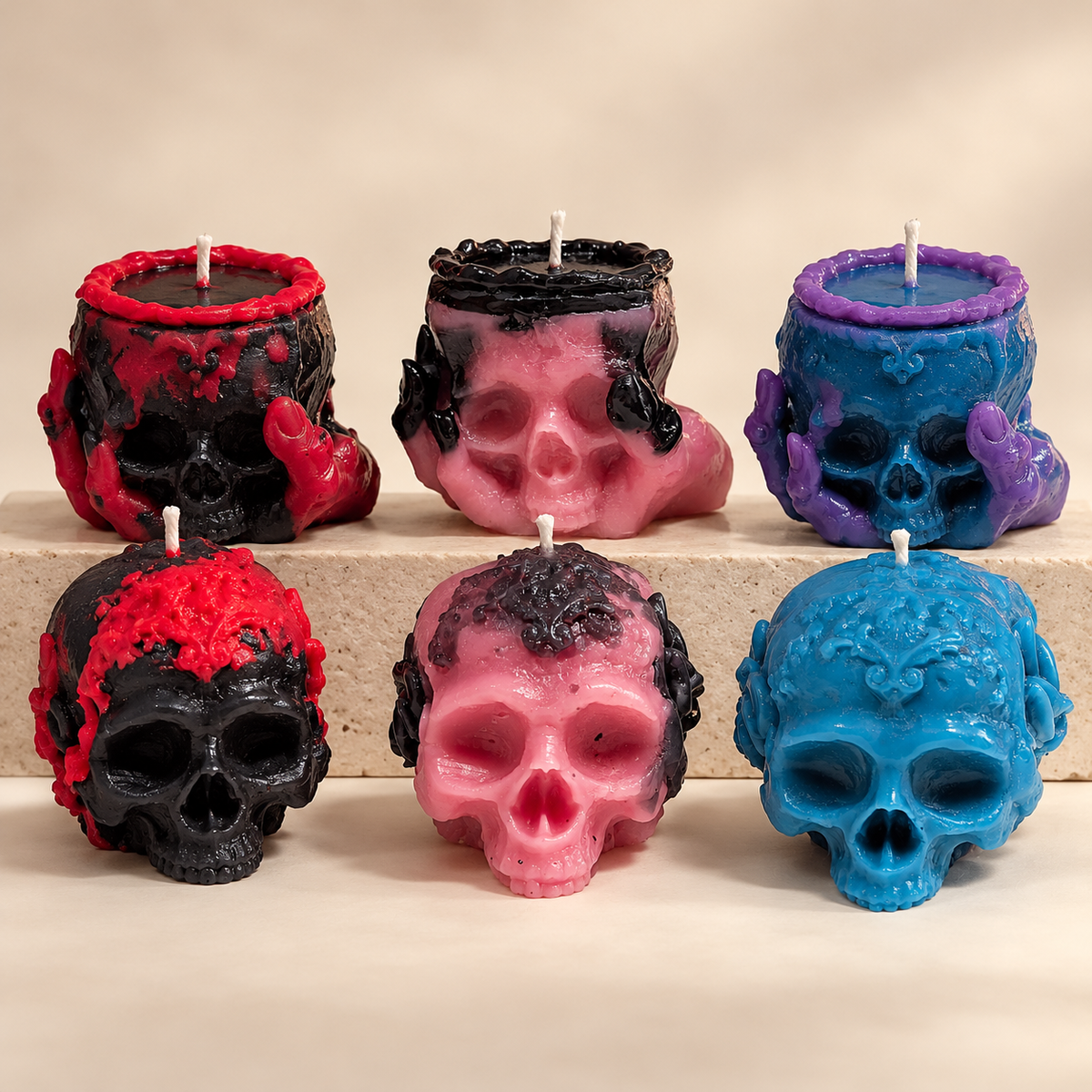 Scents & Gifts Halloween skull and cauldron candle collection