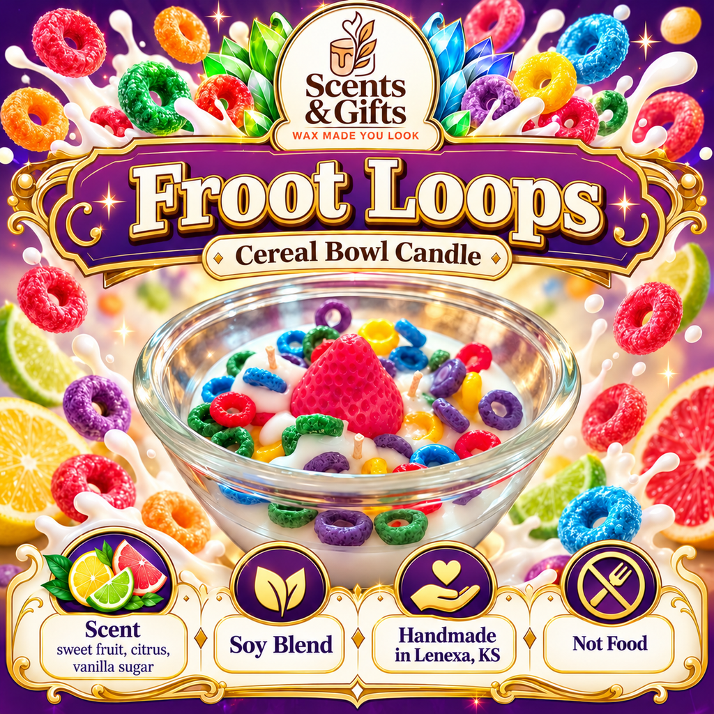 Scents & Gifts Froot Loops Cereal Bowl — Soy Blend branded product profile, not food