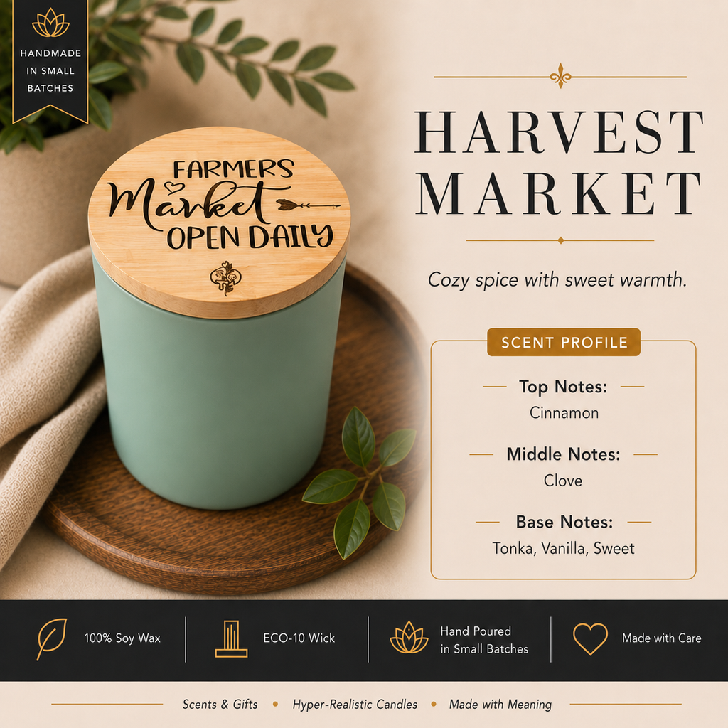Simply Soy Harvest Market candle scent profile