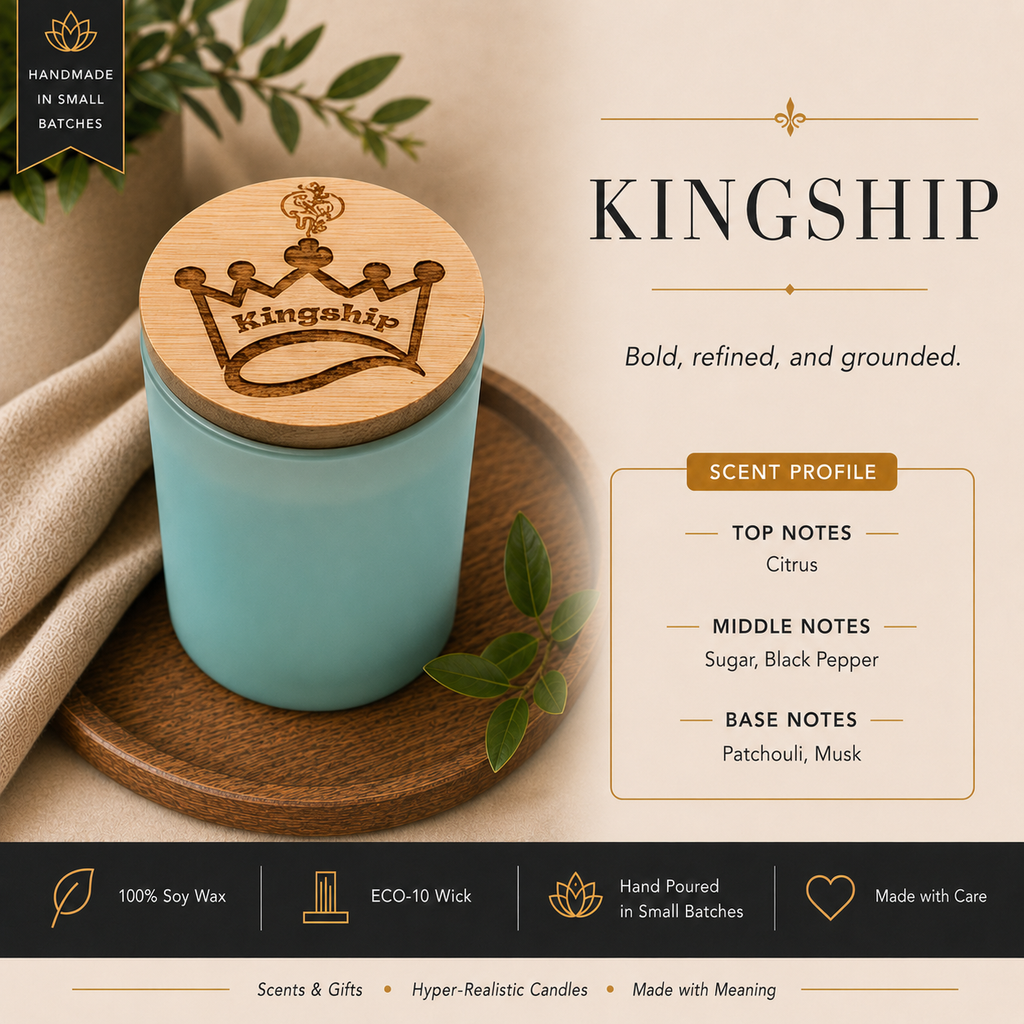 Simply Soy KingShip candle scent profile