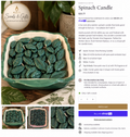 Scents & Gifts Spinach Candle