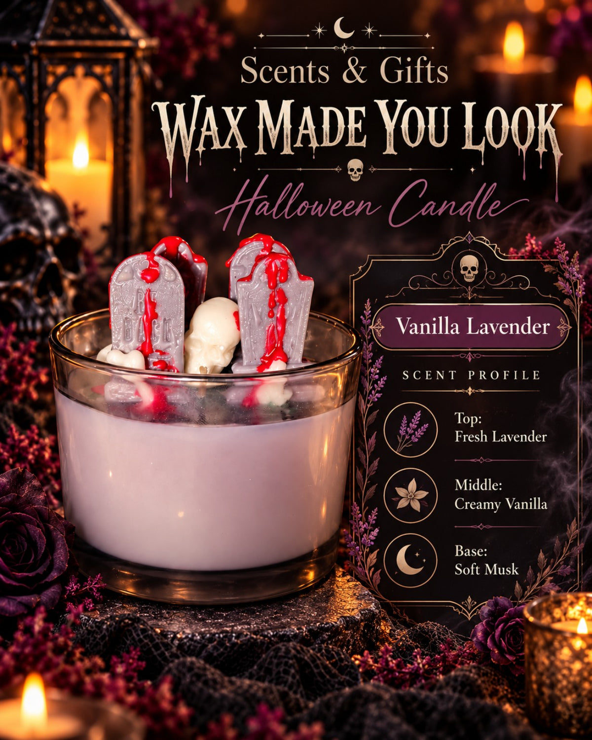 The Boneyard Vanilla Lavender scent profile by Scents & Gifts