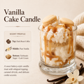 Vanilla Cake Candle with Vanilla Brew scent profile